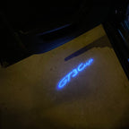 LUCES DE PROYECTOR DE LOGOTIPO ORIGINAL PORSCHE N ° 03 (cantidad 1 = 2 Película de logotipo / 2 luces de puerta)