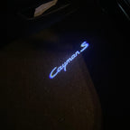 LUCI PORSCHE Cayman LOGO PROJECTOT Nr.10 (quantità 1 = 2 Logo Film / 2 luci porte)