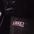 AUDI LOGO PROJECTOT LIGHTS Nr.44 (Menge 1 = 2 Logofolien /2 Türleuchten)