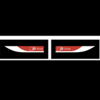 AUDI LOGO PROJECTOT LIGHTS Nr.104 (الكمية 1 = 2 Logo Films /2 أضواء الباب)