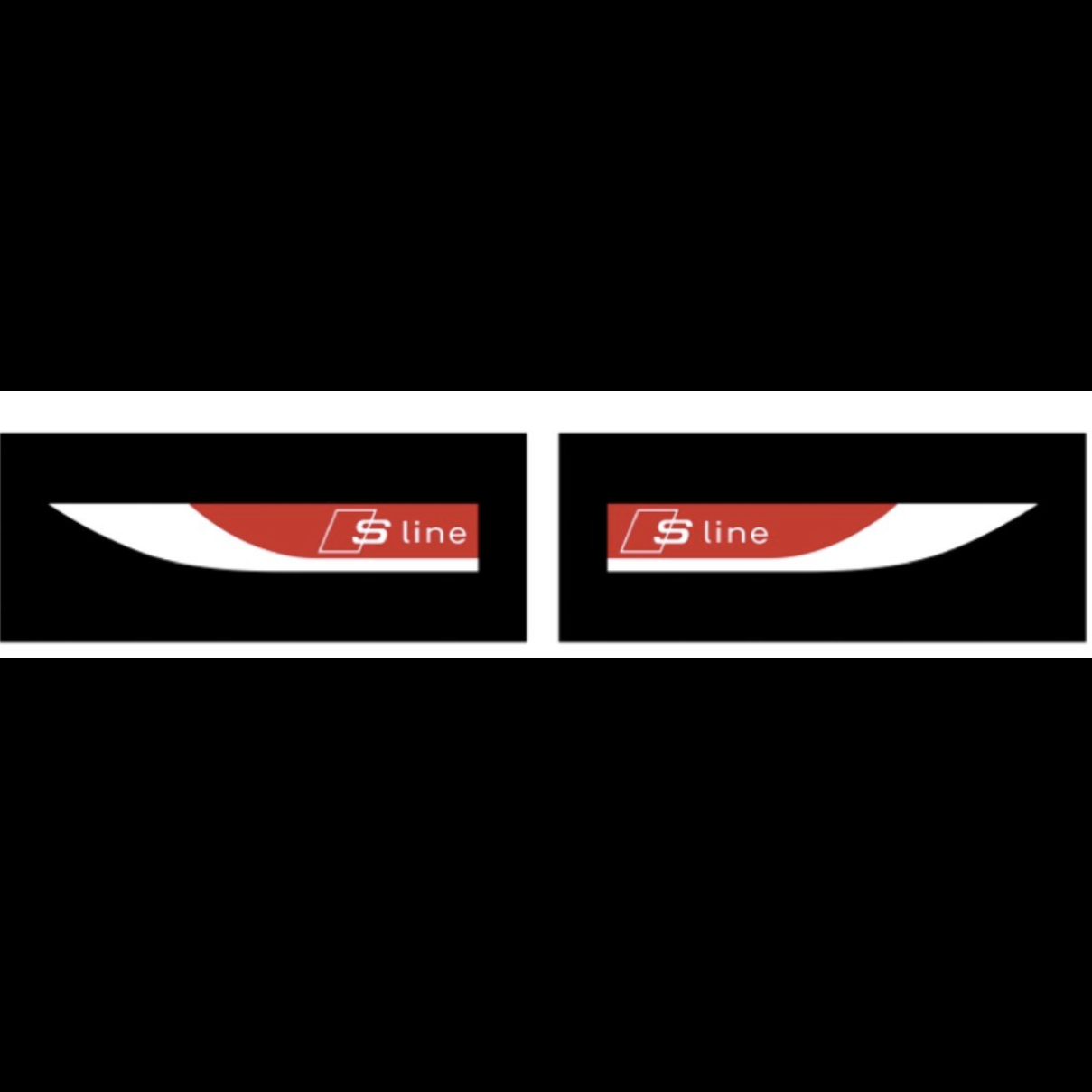 AUDI LOGO PROJECTOT LIGHTS Nr.104 (الكمية 1 = 2 Logo Films /2 أضواء الباب)