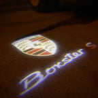 PORSCHE LOGO PROJECTOT LIGHTS Nr.53 (Menge 1 = 2 Logo Film / 2 Türleuchten)