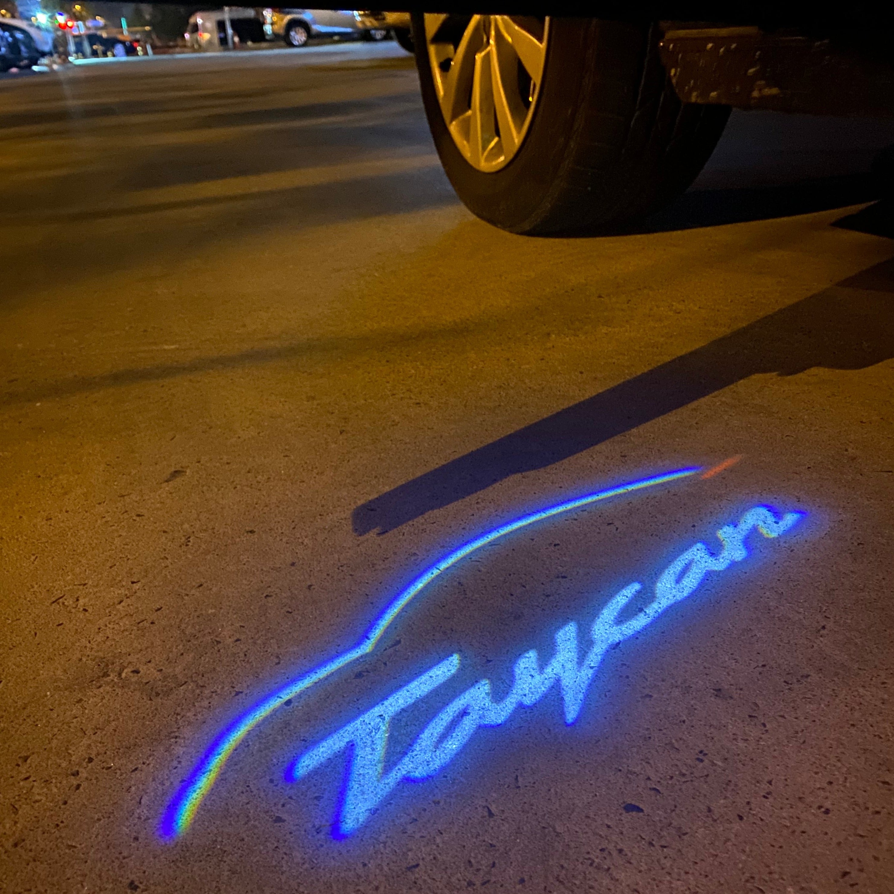 Feu de projection du logo Porsche no 87 (qty.1 = 2 films de logo / 2 feux de porte)