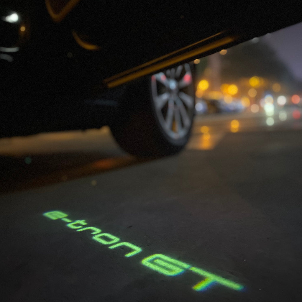 AUDI LOGO PROJECTOT LIGHTS Nr.19 (Menge 1 = 2 Logo Folien /2 Türleuchten)