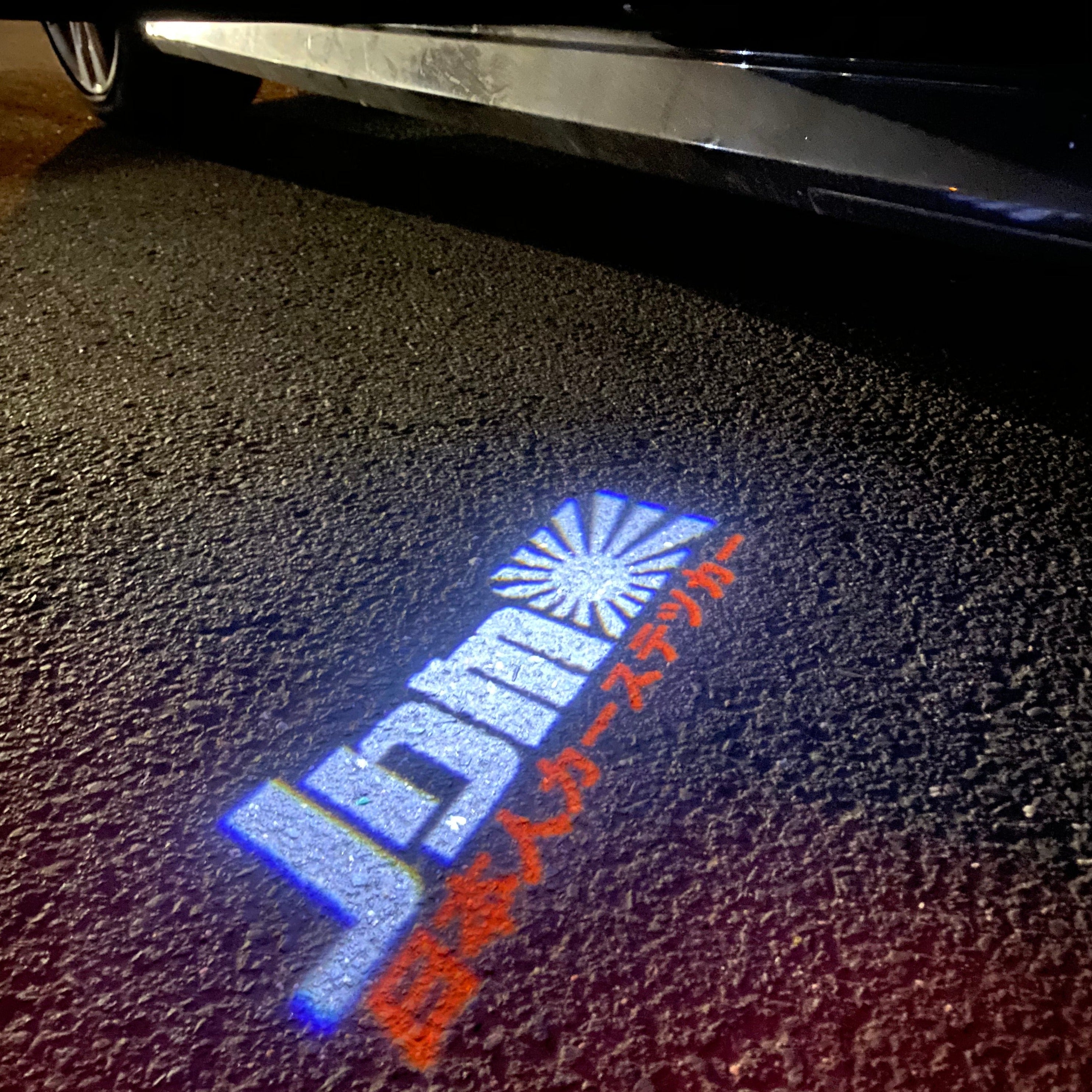 JDM LOGO PROJECTOR LIGHTS Nr.08 (الكمية 1 = 1 مجموعة / 2 أضواء باب)