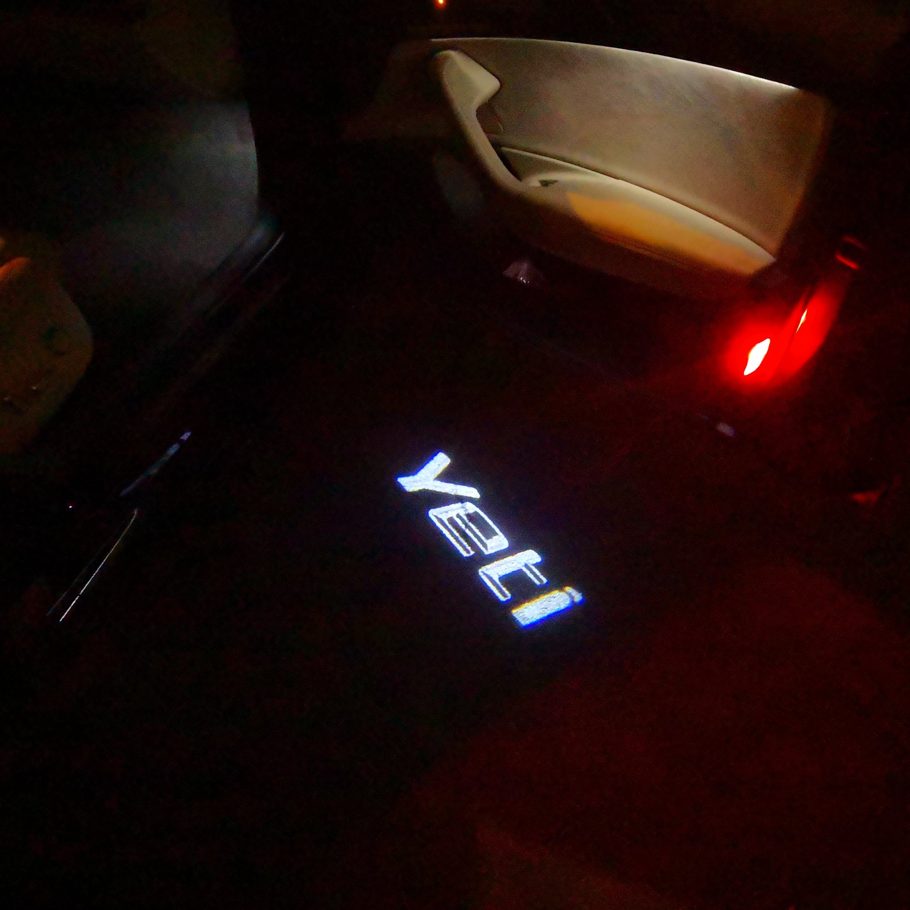 SKODA YETI LOGO PROJECTOT LIGHTS Nr.64 (Menge 1 = 2 Logo Film / 2 Türleuchten)