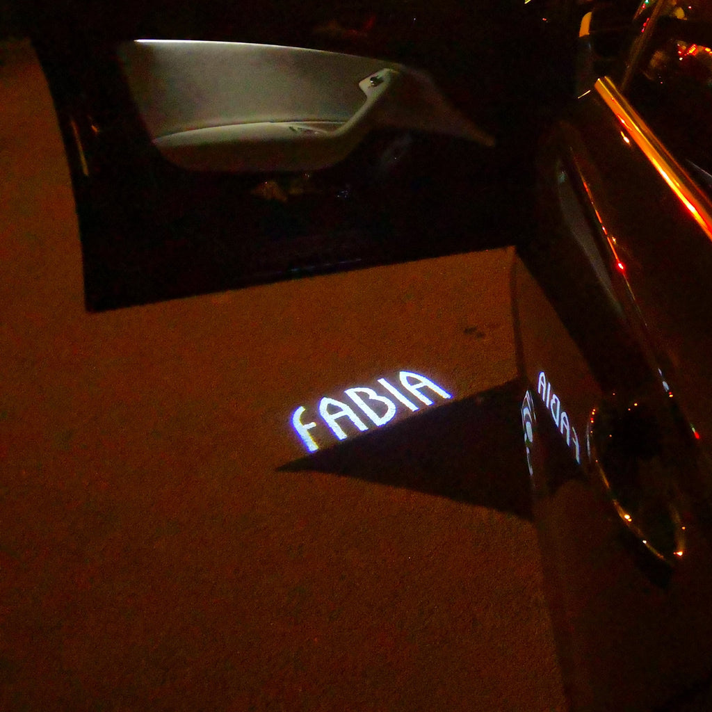 SKODA LOGO PROJECTOR LIGHTS Nr.87 (Anzahl 1 = 1 Sets / 2 Türlichter)