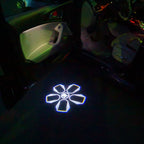ÉCLAIRAGE DE PROJECTEUR SKODA LOGO Nr. 02 (quantité 1 = 2 film de logo / 2 lumières de porte)