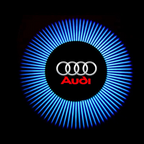 أضواء مشروع شعار AUDI عدد 05 (الكمية 1 = 2 أفلام شعار / 2 أضواء باب）
