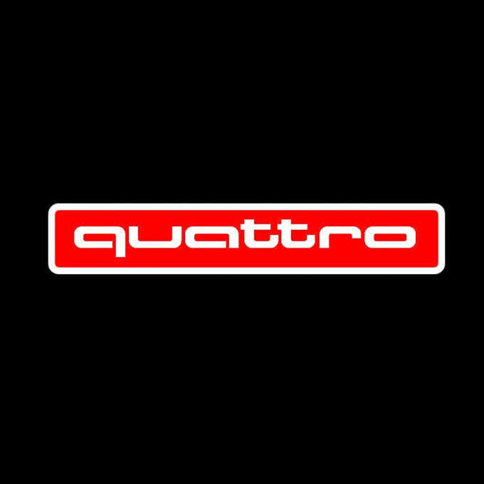 LUCI AUDI LOGO PROJECTOT Nr.83 (quantità 1 = 2 Pellicole Logo / 2 luci porta）