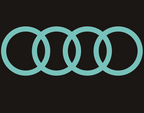 أضواء جهاز عرض شعار AUDI رقم 08 (الكمية 1 = 2 فيلم شعار / 2 مصباح باب)