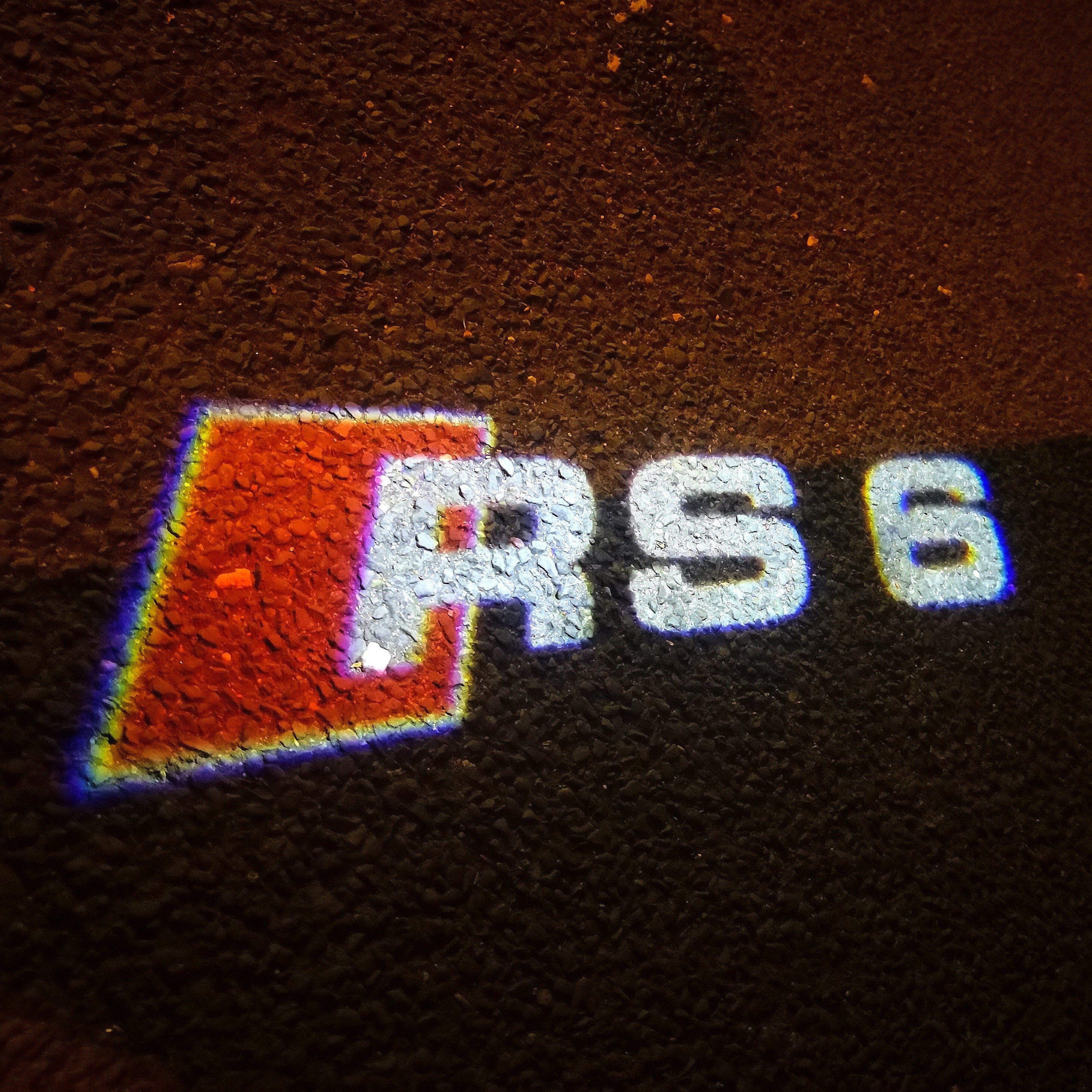 AUDI LOGO PROJECTOR LIGHTS Nr.55 (Menge 1 = 2 Logo Films / 2 Türlichter)