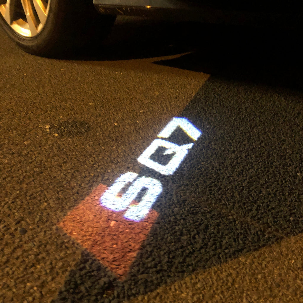 AUDI LOGO PROJECTOT LIGHTS Nr.59 (Menge 1 = 2 Logofolien /2 Türleuchten)