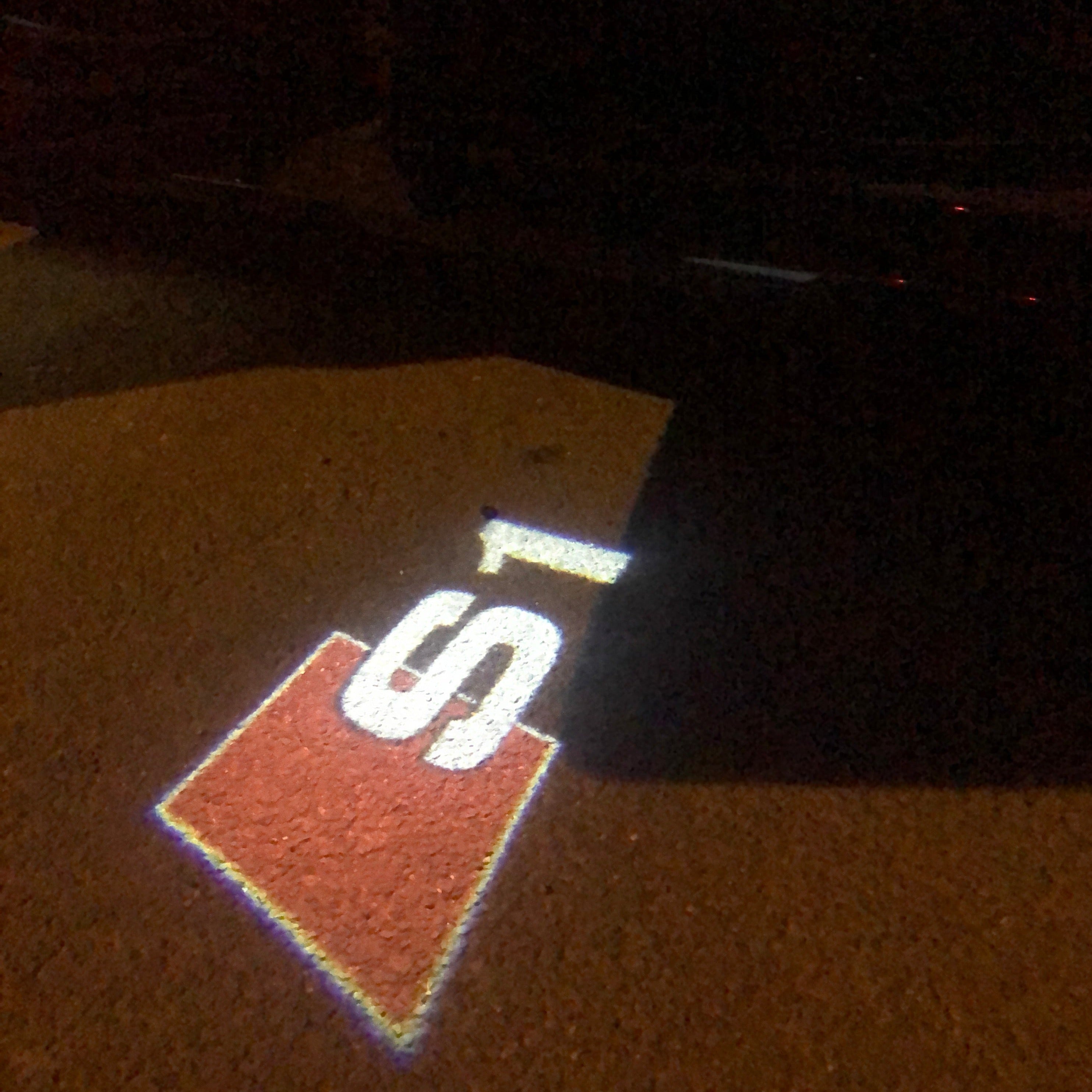 AUDI S1 LOGO PROJECTOT أضواء Nr.23 (الكمية 1 = 2 شعار الأفلام / 2 أضواء الباب)