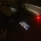 AUDI LOGO PROJECTOT LIGHTS Nr.34 (الكمية 1 = 2 Logo Films /2 أضواء الباب)