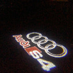 AUDI LOGO PROJECTOT LIGHTS Nr.34 (الكمية 1 = 2 Logo Films /2 أضواء الباب)