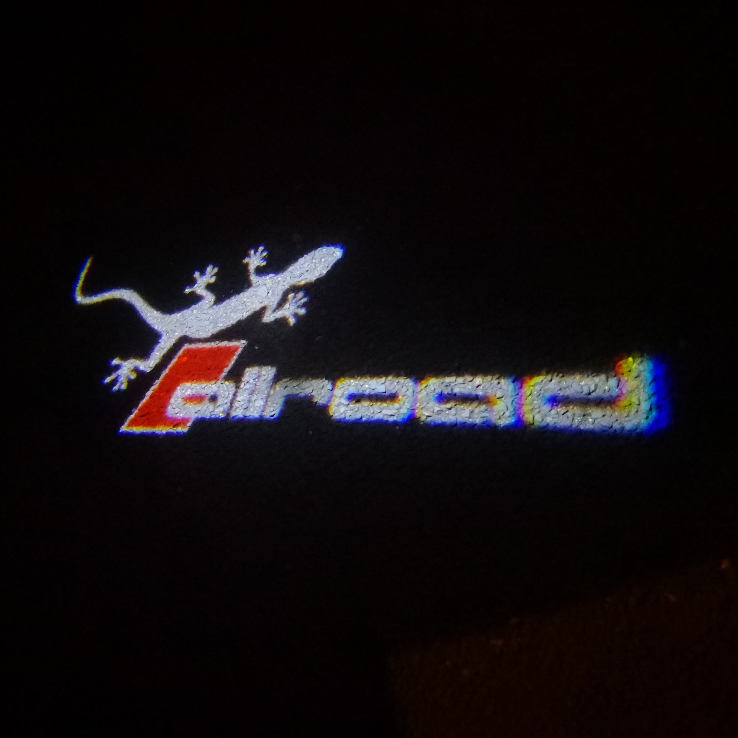 أودي ALLROAD GECKO LOGO PROJECTOT أضواء Nr.147 (كمية 1 = 2 شعار الأفلام و 2 أضواء الباب)