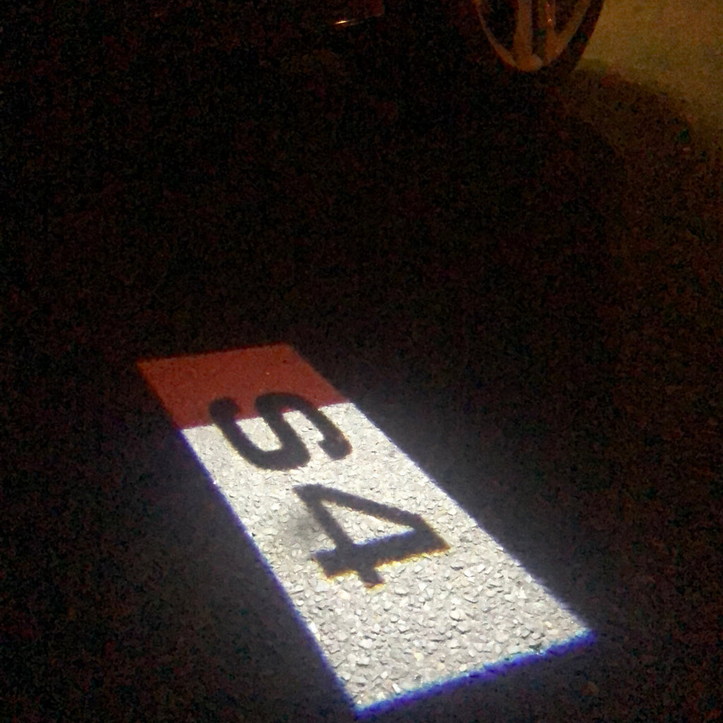 AUDI LOGO PROJEKTOT LIGHTS Nr.131 (Menge 1 = 2 Logo Films /2 Türlichter im Kombi 652899;