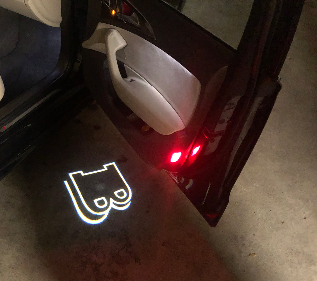 MERCEDES BENZ BRABUS LOGO PROJECTOT LIGHTS Nr.38 (cantidad 1 = 1 juego/2 luces de puerta)