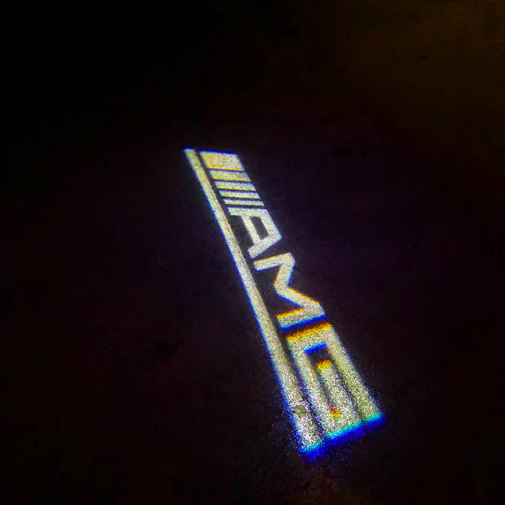 MERCEDES BENZ AMG LOGO PROJECTOT أضواء Nr.13 (كمية 1 = 1 مجموعات / 2 أضواء الباب)