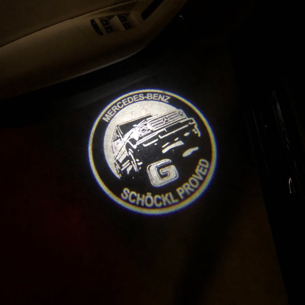 MERCEDES BENZ G LOGO PROJECTOT LIGHTS Nr.36 (Menge 1 = 1 Sets/2 Türleuchten)