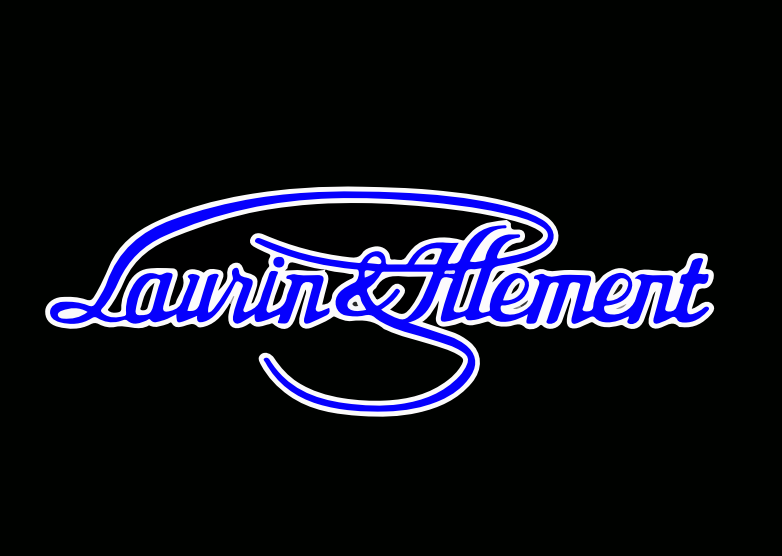 SKODA Laurin & Klement LOGO LOGO PROJEKTORLEUCHTEN Nr.19 (Anzahl 1 = 2 Logo Folien / 2 Türleuchten)