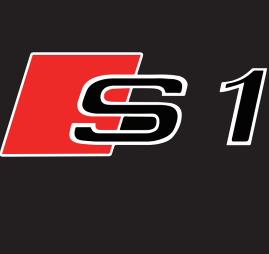 AUDI S1 LOGO PROJECTOT LIGHTS Nr.19 (Menge 1 = 2 Logofolien /2 Türleuchten)