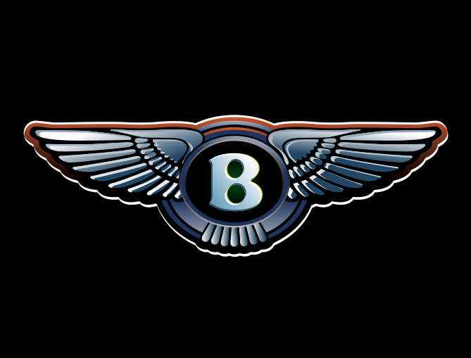 BENTLEY LOGO PROJECROTR LIGHTS Nr.01 (quantità 1 = 1 set/2 luci porta)