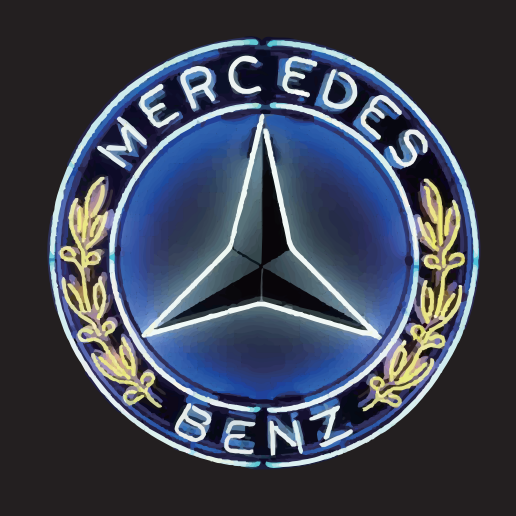 PROJECTEUR MERCEDES BENZ LOGO LIGHTS Nr.01 (quantité 1 = 1 sets / 2 door lights)