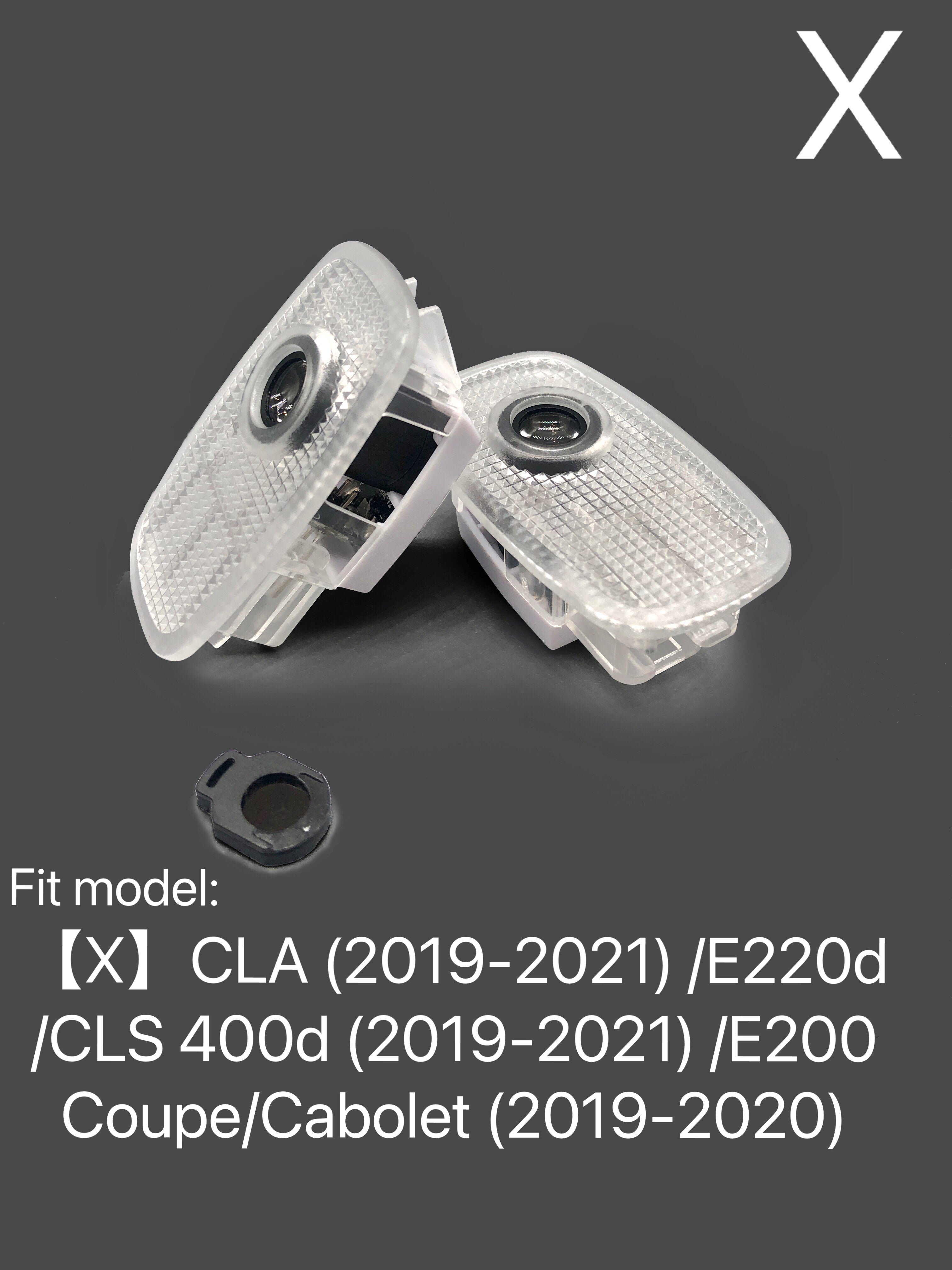 MERCEDES BENZ BRABUS LOGO PROJECTOT LIGHTS Nr.38 (Menge 1 = 1 Sets/2 Türleuchten)