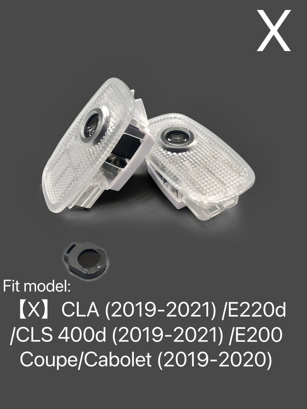 MERCEDES BENZ V8 LOGO PROJECTOT LIGHTS Nr.22 (Menge 1 = 1 Sets/2 Türleuchten)