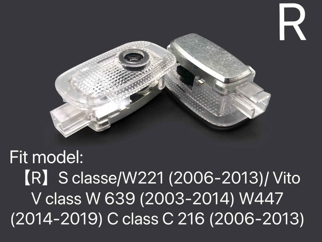 MERCEDES BENZ TURBO LOGO PROJEKTOT LIGHTS Nr.25 (Menge 1 = 1 Sets/2 Türlichter)