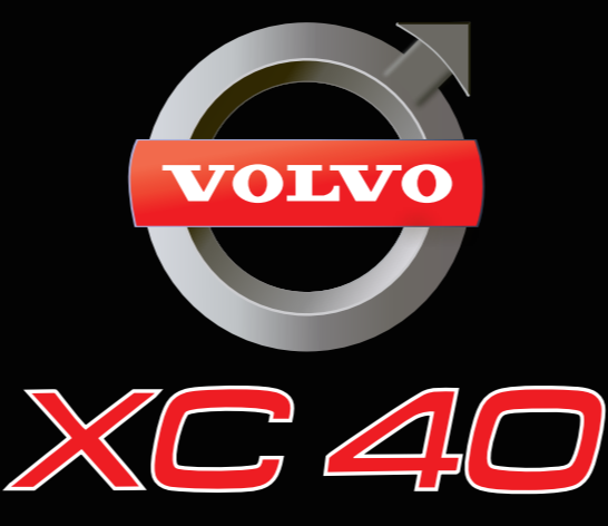 LOGOTIPO XC 40 LOGO PROJECROTR LIGHTS Nr.32 (cantidad 1 = 2 logo película / 2 luces de puerta)