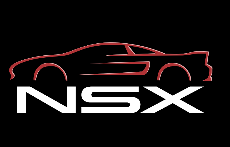 HONDA NSX LOGO PROJECTOT LIGHTS Nr.06 (Menge 1 = 2 Logofolien /2 Türleuchten