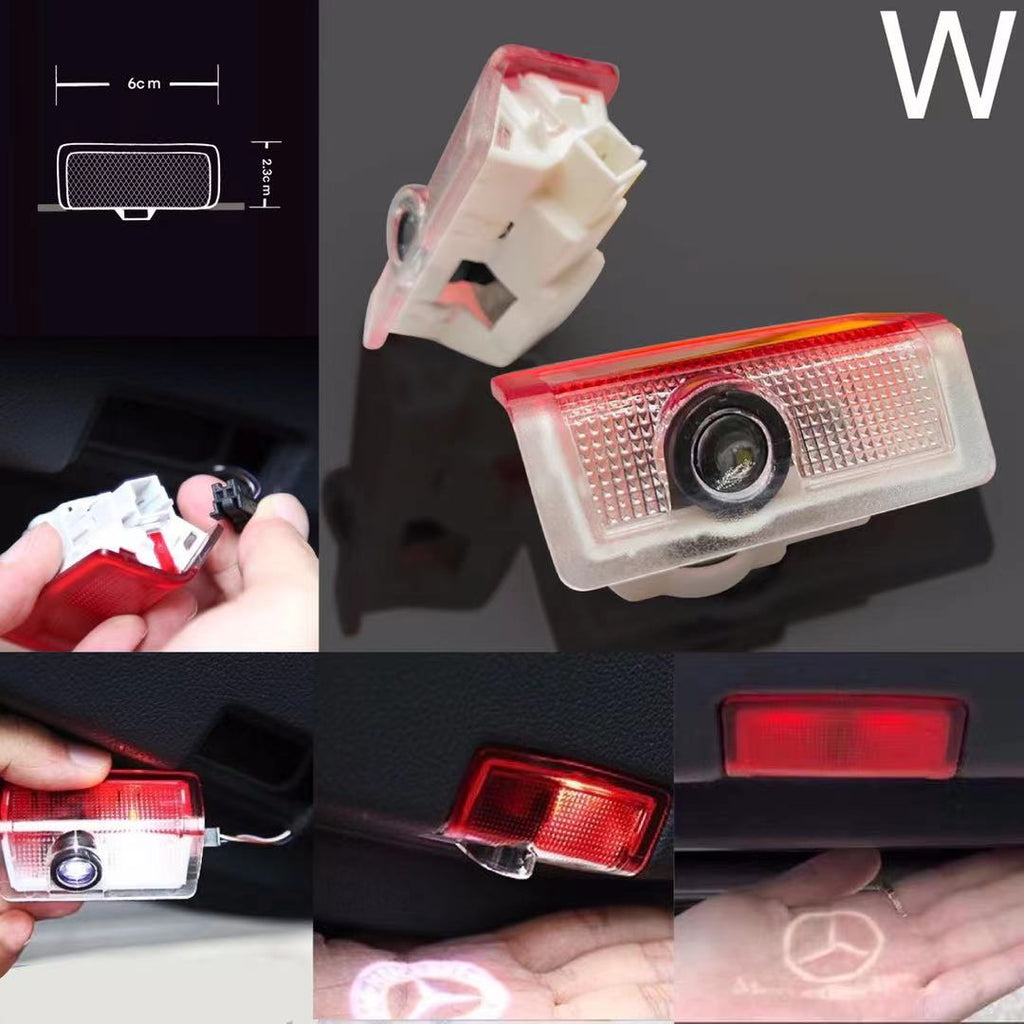 MERCEDES BENZ GLE 350 LOGO PROJECTOR LIGHTS  (quantity 1 = 1 sets/2 door lights)Nr.03f056