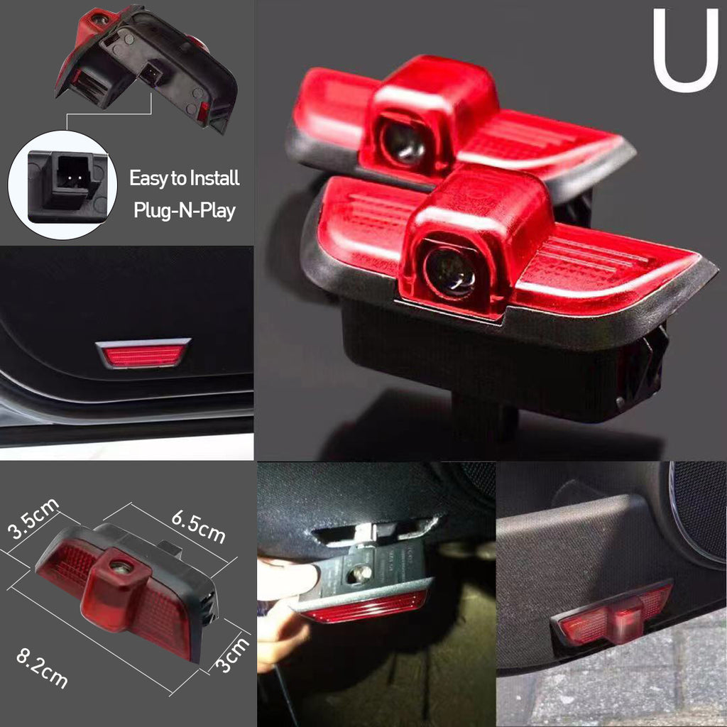 LUCI PROIETTORI LOGO MERCEDES BENZ BRABUS Nr.23 (quantità 1 = 1 set / 2 luci porta)