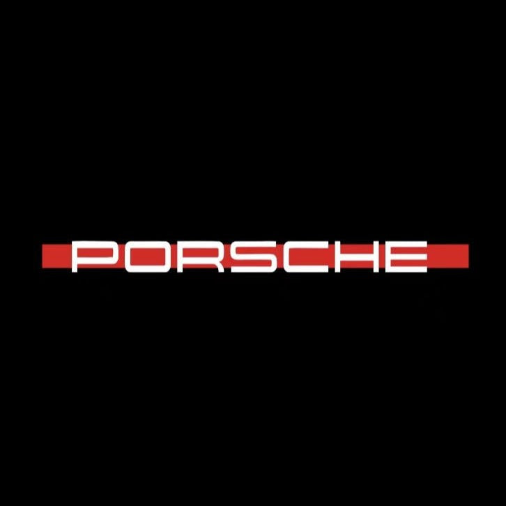 PORSCHE LOGO PROJECTOT LIGHTS Nr.74 (quantité 1 = 2 Logo Film / 2 feux de porte)