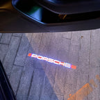 PORSCHE LOGO PROJECTOT LIGHTS Nr.74 (quantité 1 = 2 Logo Film / 2 feux de porte)