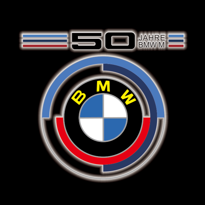 BMW LOGO PROJECTOT LIGHTS Nr.01 (cantidad 1 = 1 juego/2 luces de puerta)