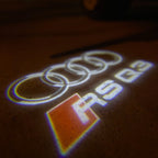 AUDI LOGO PROJECTOT LIGHTS Nr.19 (Menge 1 = 2 Logo Folien /2 Türleuchten)