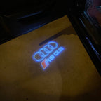 AUDI LOGO PROJECTOT LIGHTS Nr.19 (Menge 1 = 2 Logo Folien /2 Türleuchten)