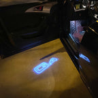 AUDI LOGO PROJECTOT LIGHTS Nr.19 (Menge 1 = 2 Logo Folien /2 Türleuchten)
