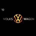Volkswagen Türlichter Logo Nr. 06 (Menge 1 = 2 Logo Film / 2 Türlichter)