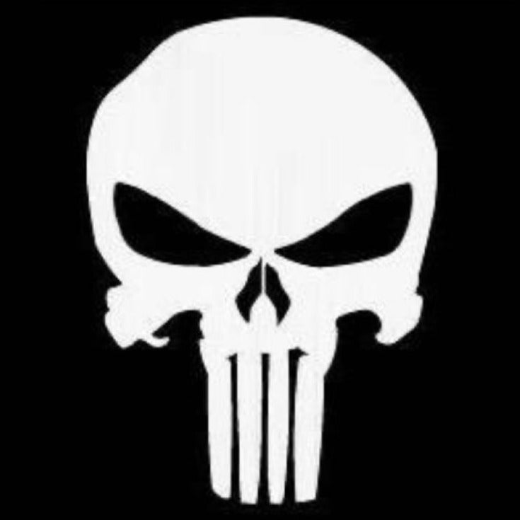 Punisher Logo Nr.204 (quantità 1 = 2 Logo Films /2 luci porta)