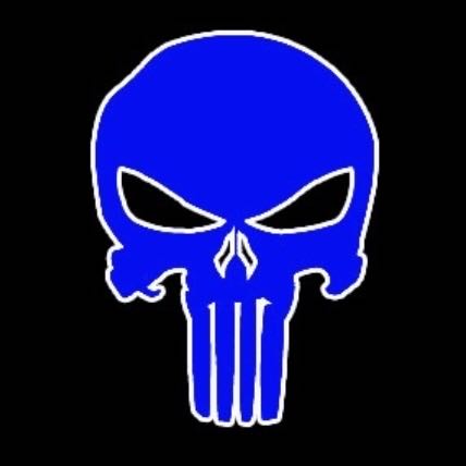 Punisher Logo Nr.203 (Menge 1 = 2 Logofilme /2 Türleuchten)