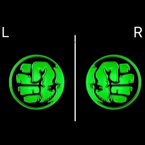 HULK Logo Nr.212 (الكمية 1 = 2 فيلم شعار / 2 مصباح باب