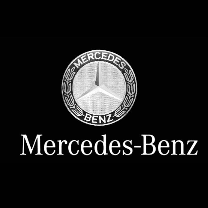 MERCEDES BENZ LOGO PROJECTOT LIGHTS Nr.05 (quantità 1 = 1 set/2 luci porta)