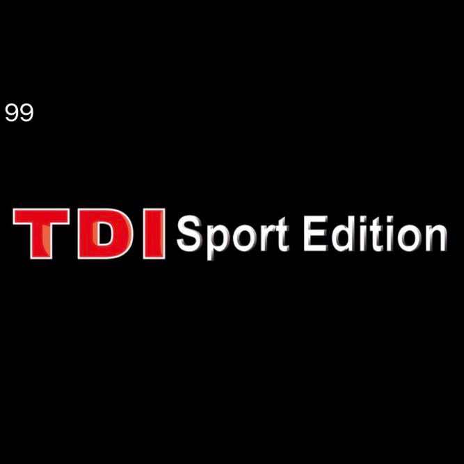 Feux de porte Volkswagen TDI Logo Nr. 22 (quantité 1 = 2 films de logo / 2 lumières de porte）