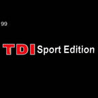 Feux de porte Volkswagen TDI Logo Nr. 22 (quantité 1 = 2 films de logo / 2 lumières de porte）