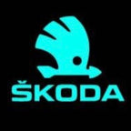 SKODA LOGO PROJECTOT LIGHTS Nr.08 (cantidad 1 = 2 Logo Film/2 luces de puerta)